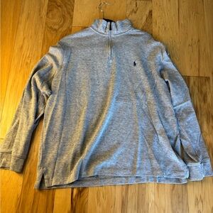 Polo Ralph Lauren Light Gray Zip-Up Sweater